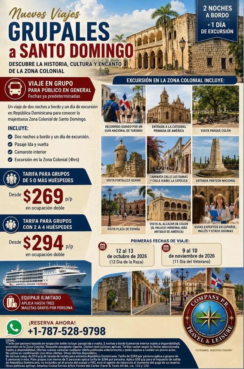 Viaje en Grupo a Santo Domingo